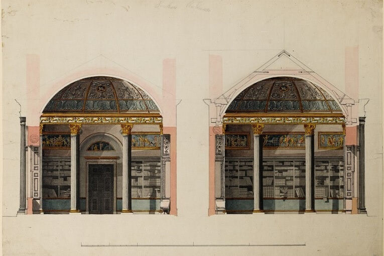 Design for the library 1767