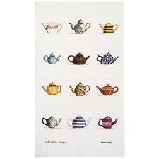 Tea Towel (Red Tractor Designs): Tea Pots