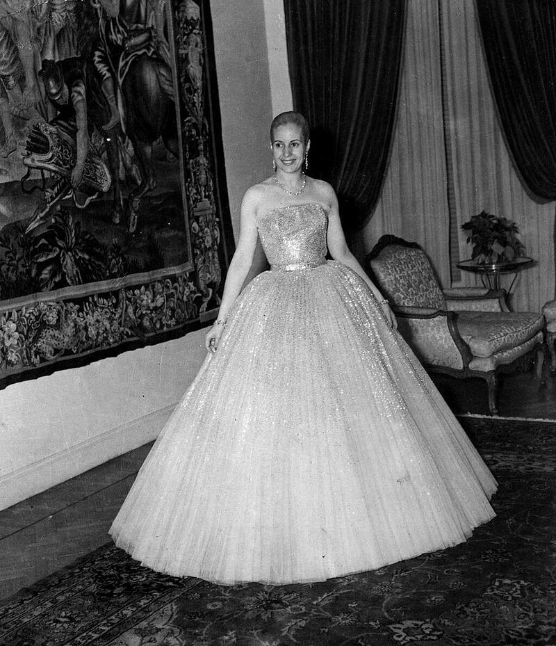 Eva Perón, the First Lady of Argentina and one of Dior's