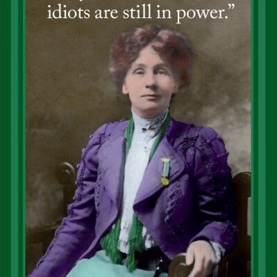 Card (Cath Tate): Emmeline Pankhurst