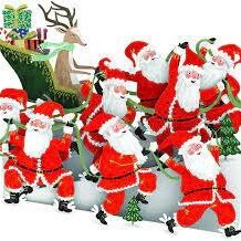 Card (3D Pop up): Christmas - Santa Power