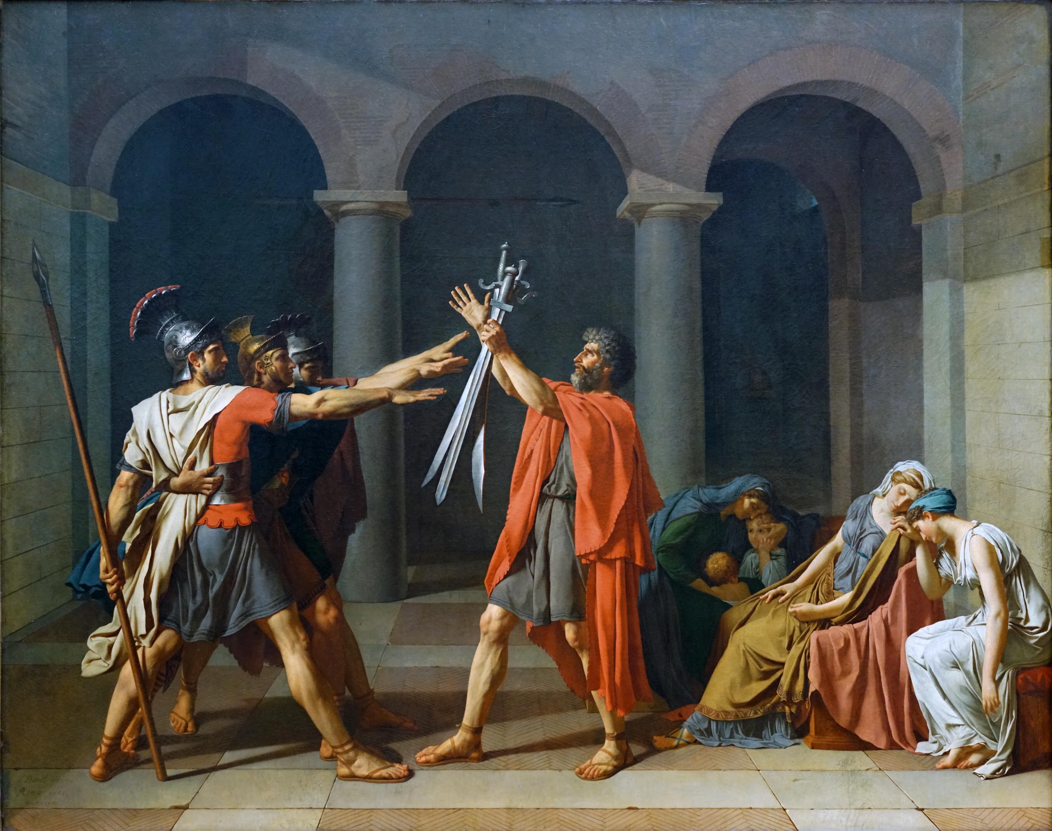 Jacques-Louis-David-The-Oath-of-the-Horatii-