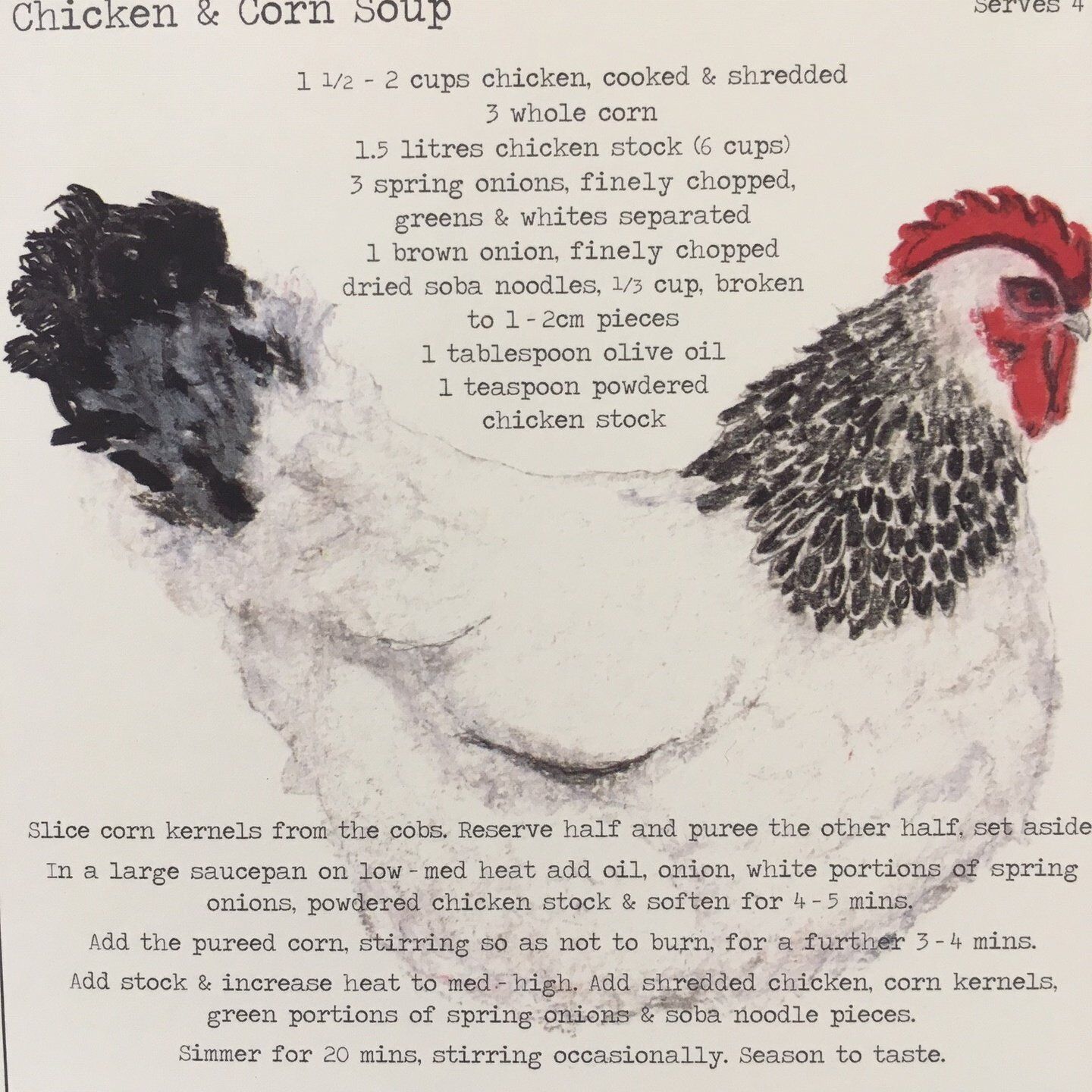 Card (Culinary): Chicken