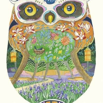Card (DM Collection): Owl in the Forest