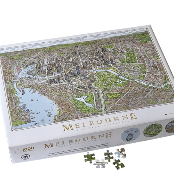 Jigsaw (1000 piece rectangular): The Melbourne Map