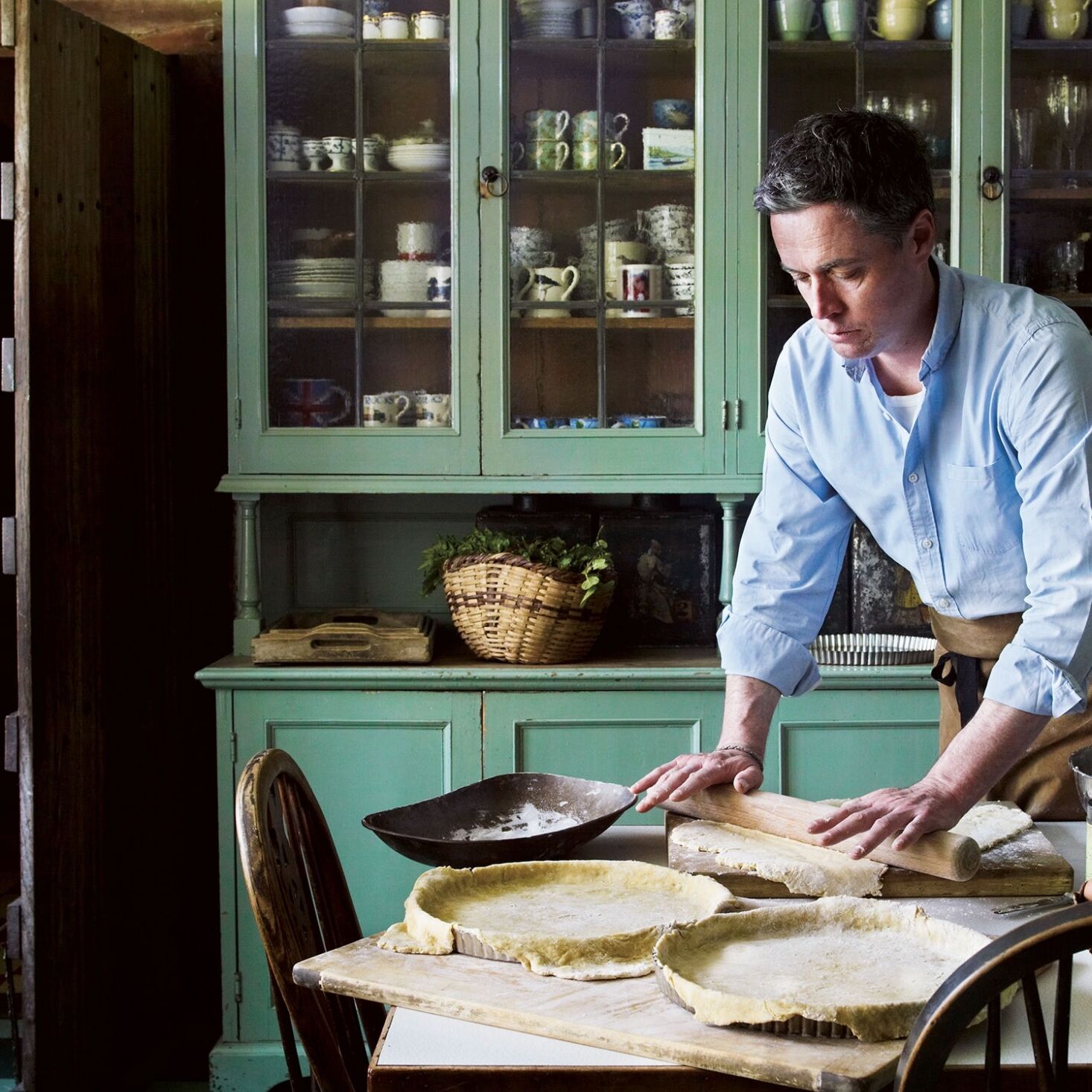 Kitchen gardener and cook in residence Aaron Bertelsen at Great Dixter