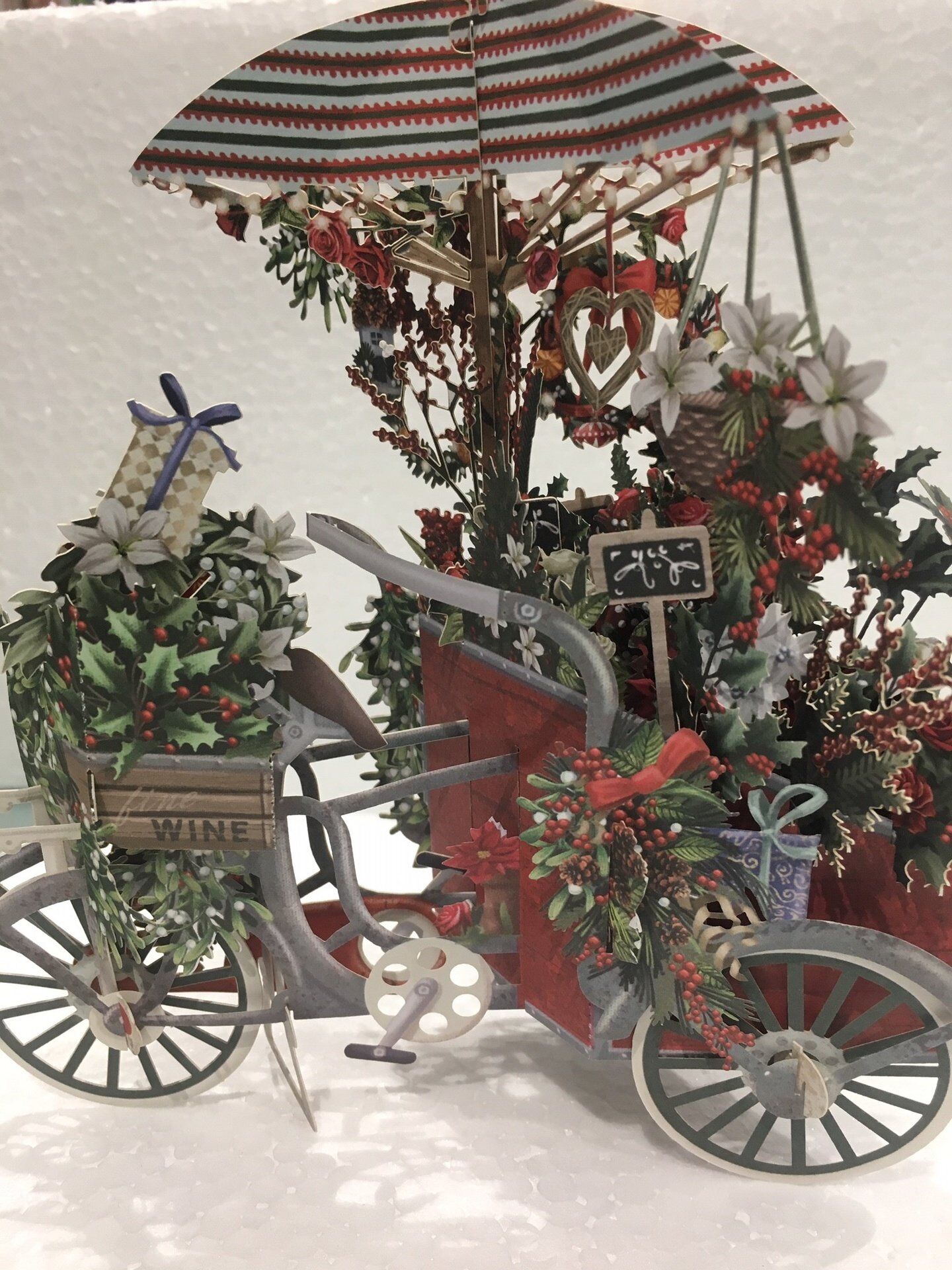 Card (3D Pop up): Christmas - Christmas Florist