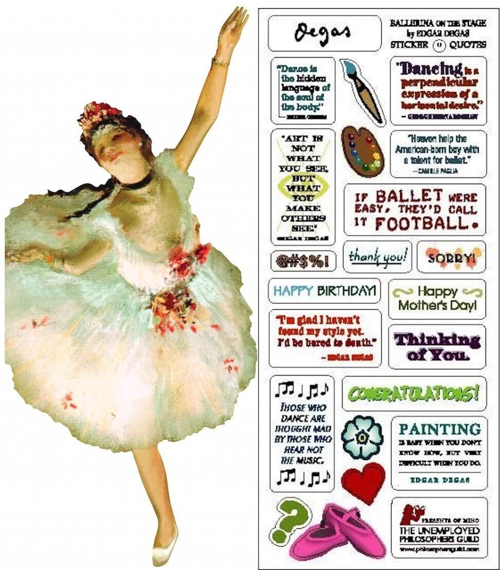 Card (UPG ): Degas Ballerina Quotable Notable Card