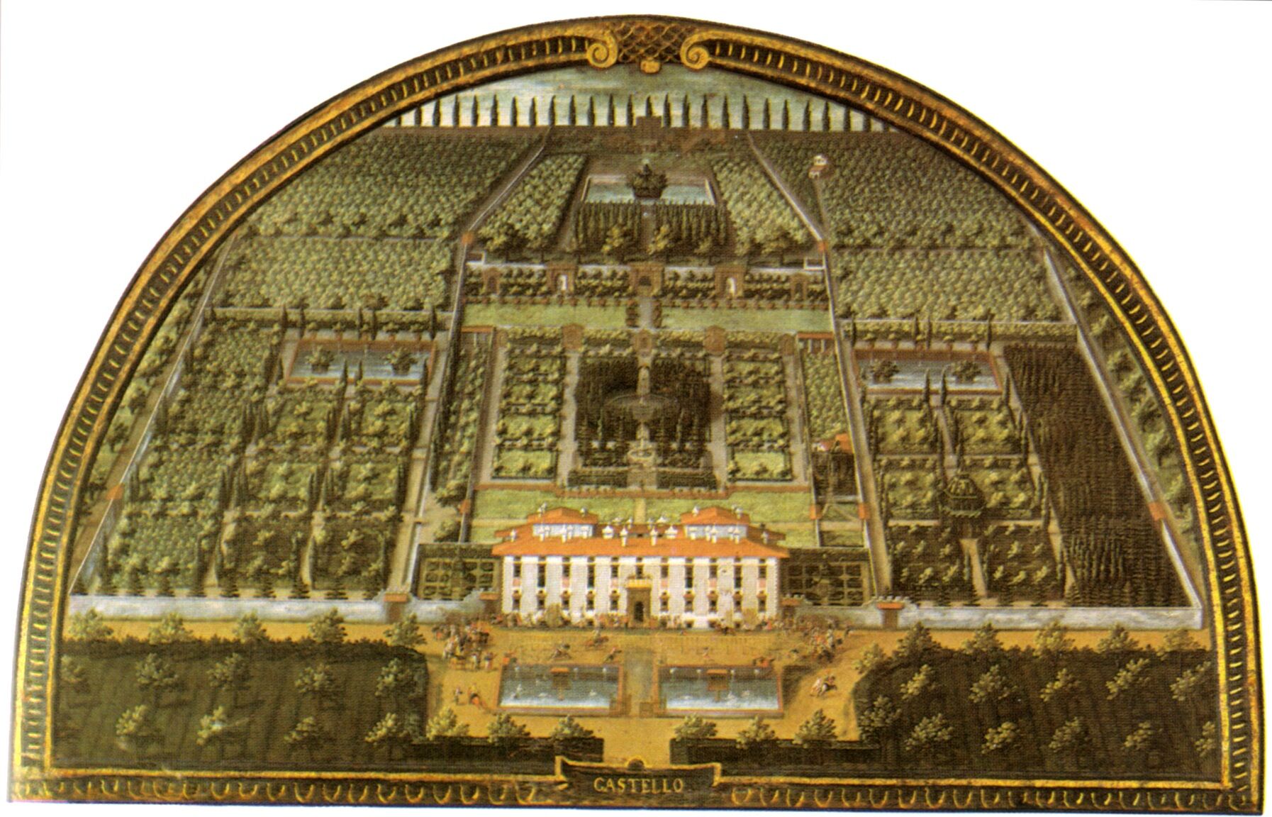 Lunette of Villa di Castello (as it appeared in 1599)
