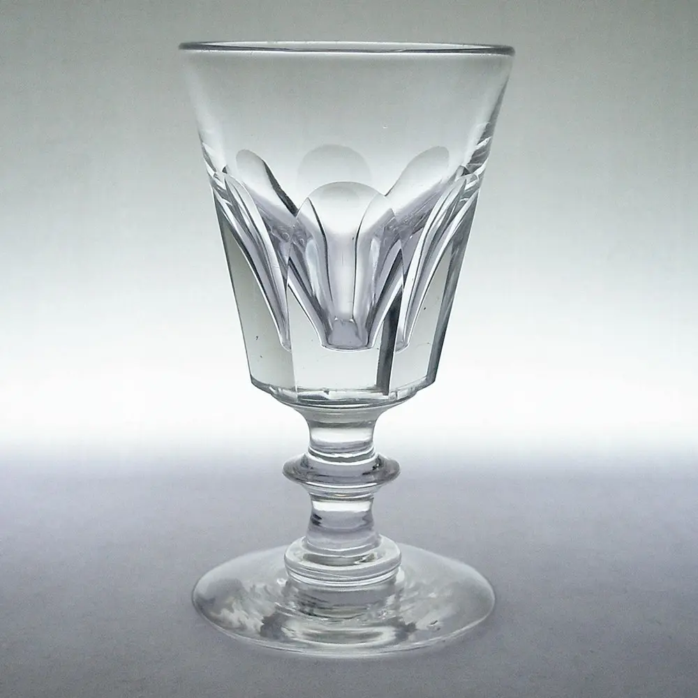 georgian-antique-deceptive-flute-cut-small-wine-glass-c1820