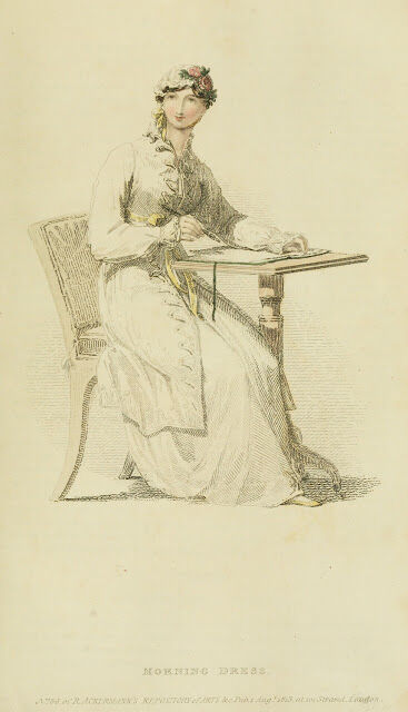 1813-v10-Ackermanns-fashion-plate-12---Morning-Dress