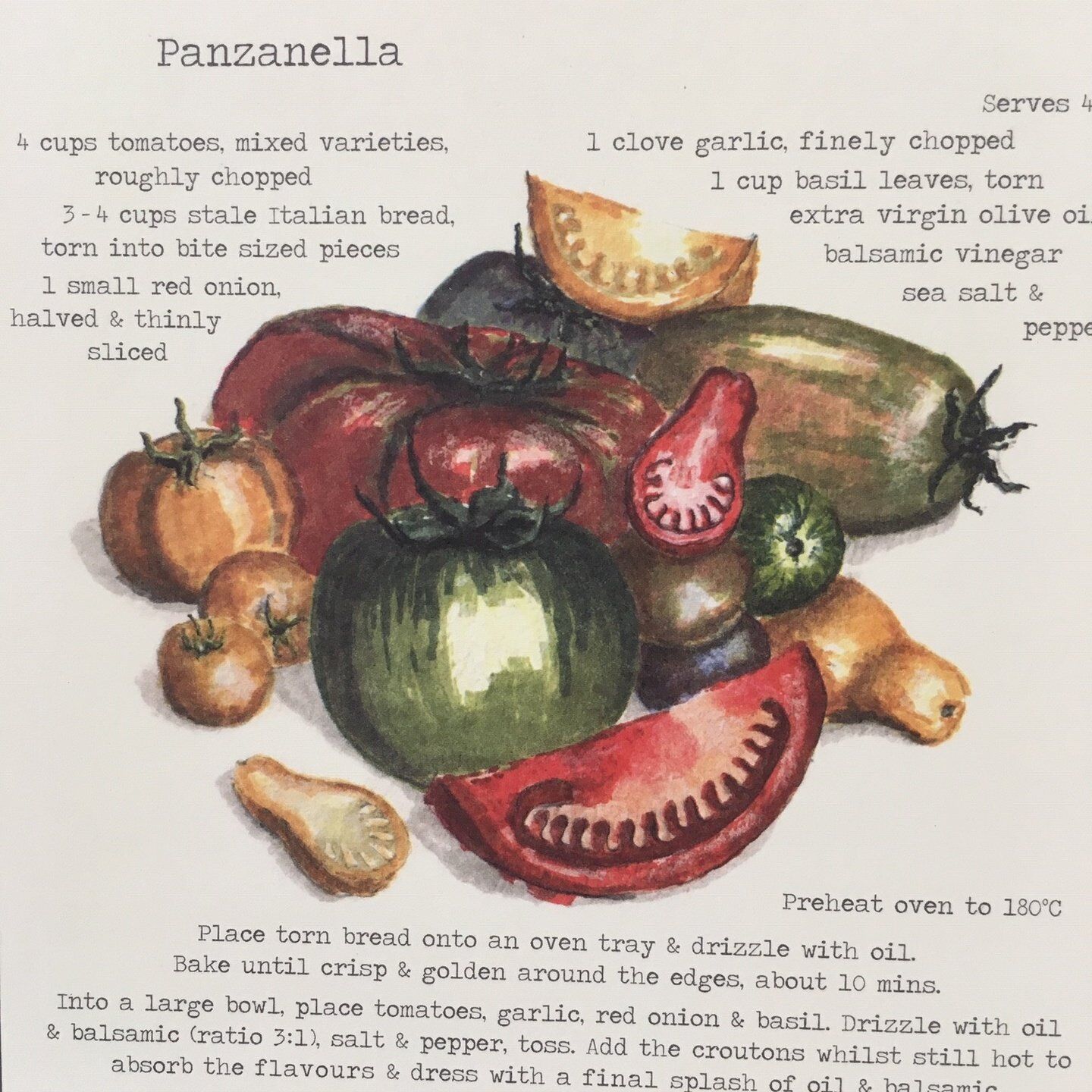 Card (Culinary): Panzanella