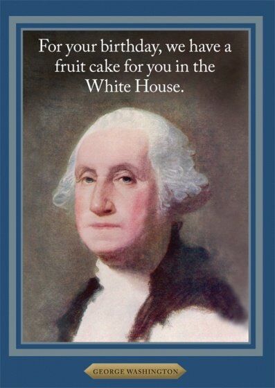 Card (Cath Tate): George Washington