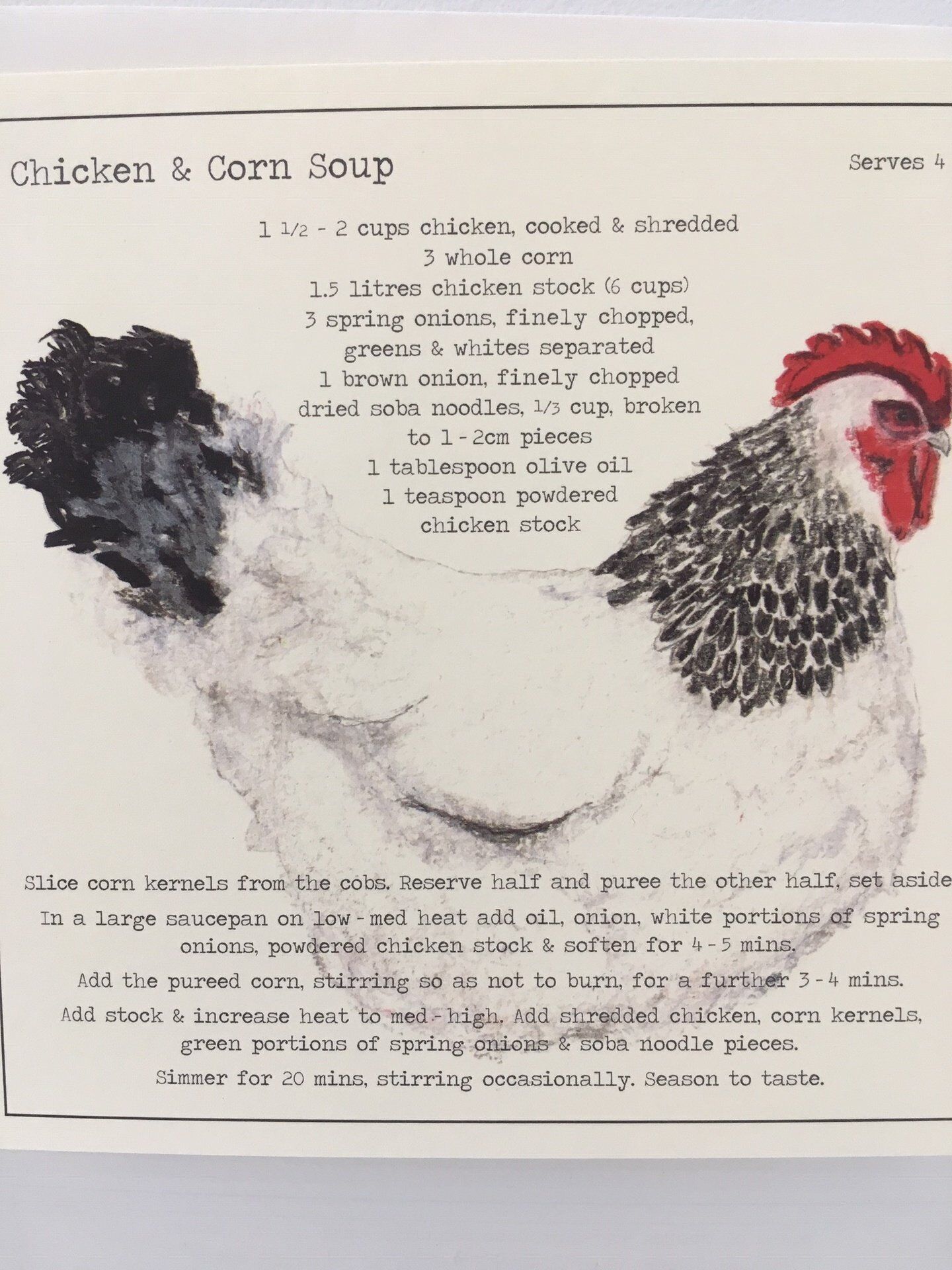 Card (Culinary): Chicken