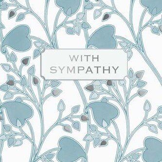Card (V & A): With Sympathy (Lindsay P, Butterfield)