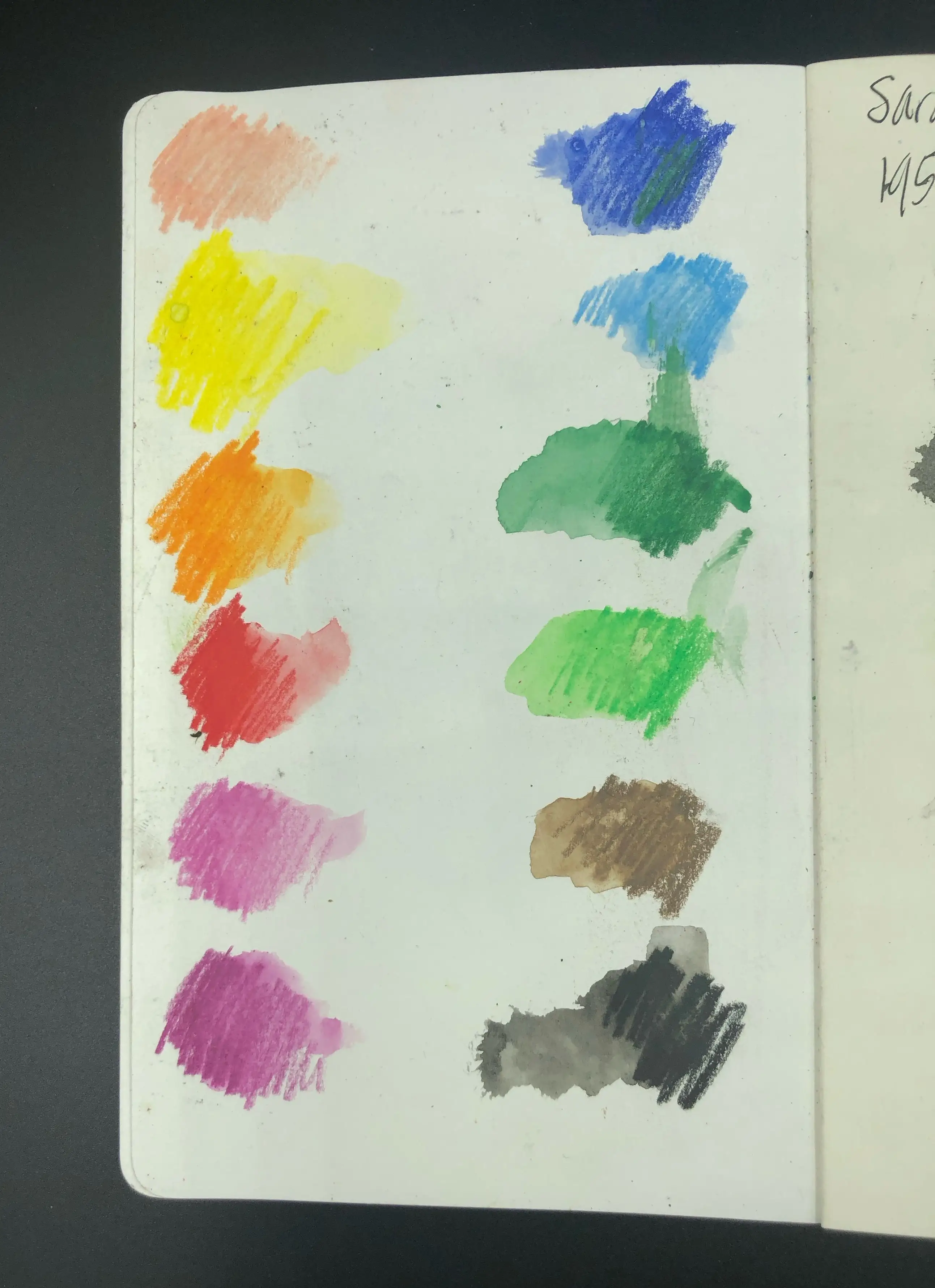 colours on the page Alissa Duke