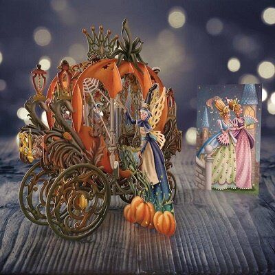 Card (3D Pop up): Cinderella's Carriage