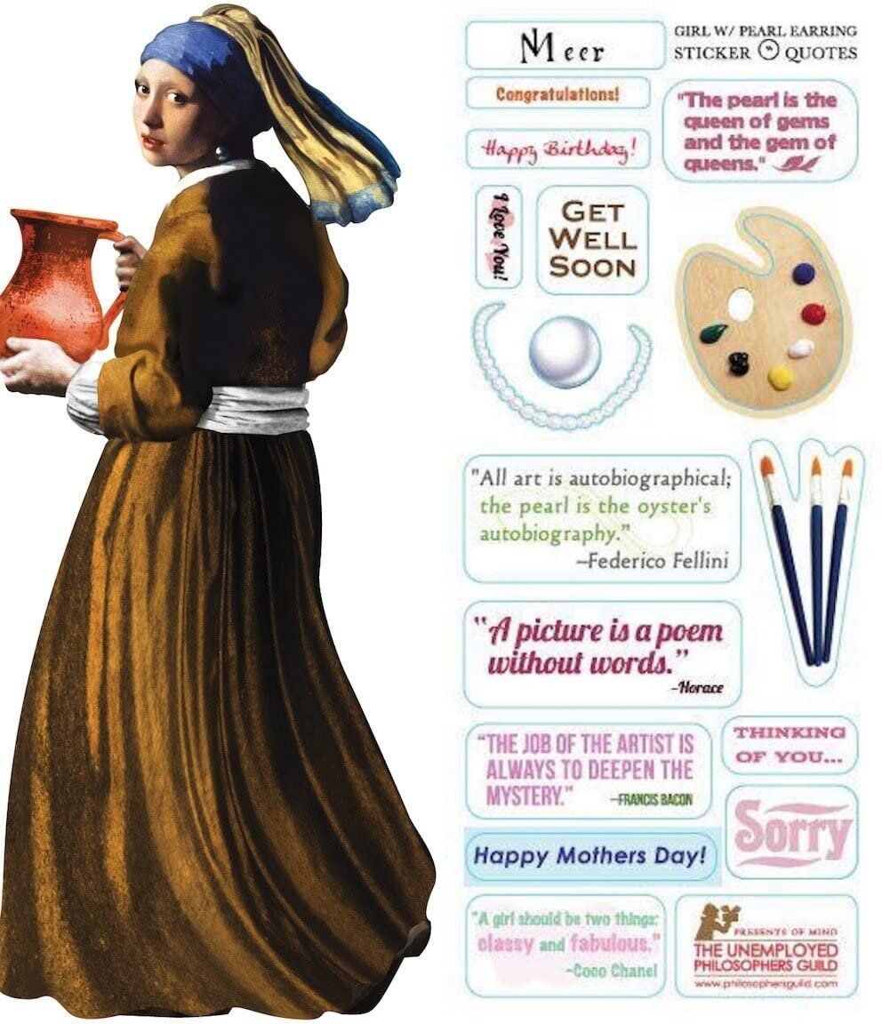 Card (UPG ): Vermeer Girl With Pearl Earring Quotable Notable Card
