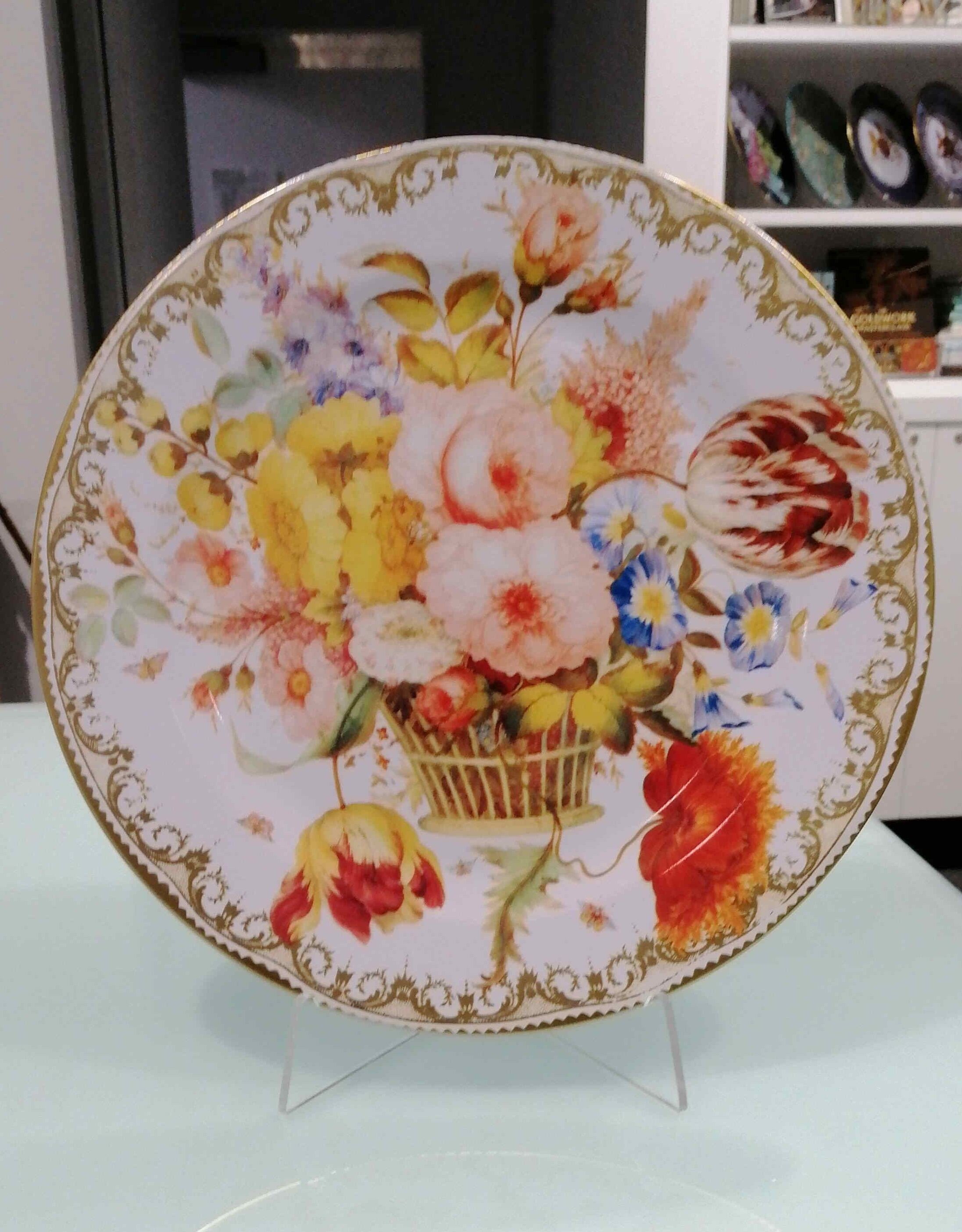 Basket of Flowers Wallace Collection Tin Plate