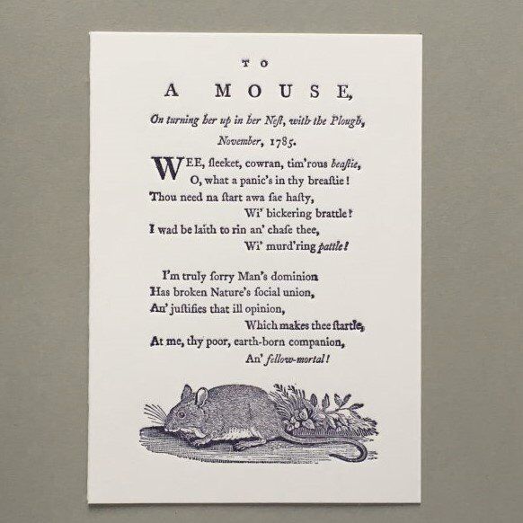 Card (Keyhole Collection): To a Mouse