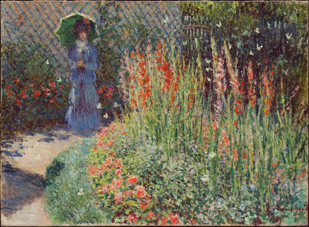 rounded flower bed corbeille de fleurs 1876  claude monet