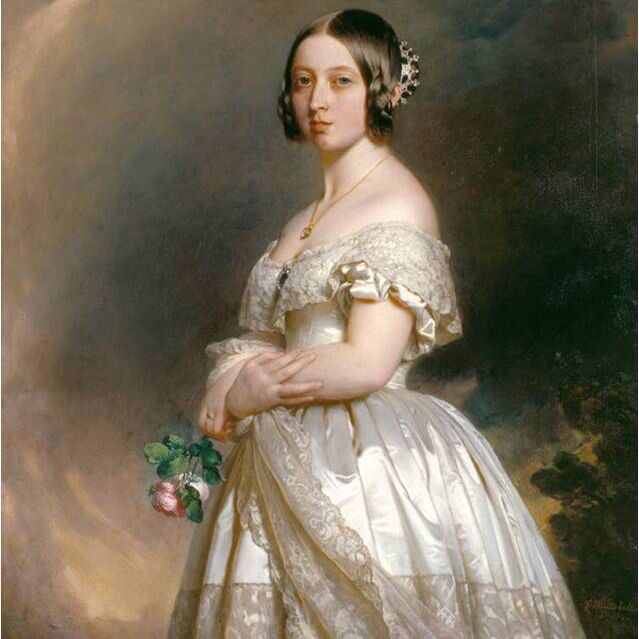 Queen Victoria (age 23), portrait by Franz Winterhalter, 1842.