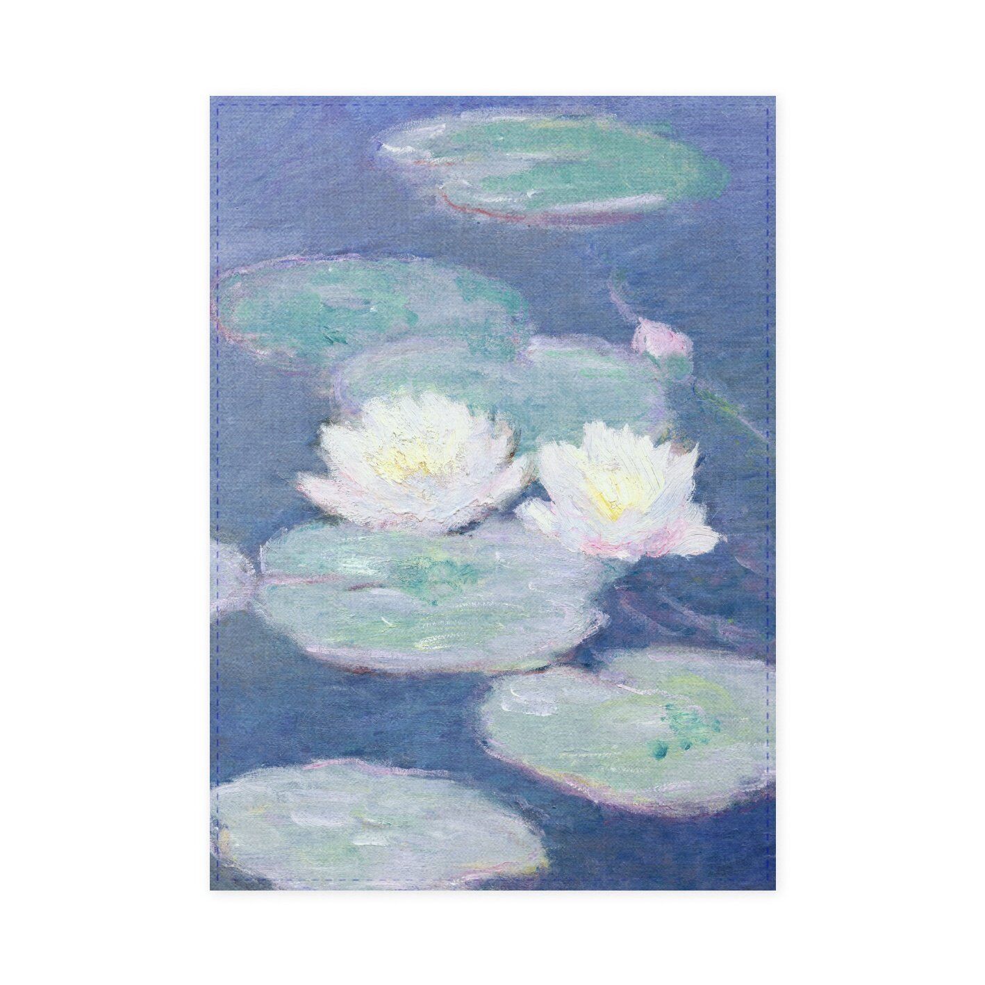 Tea Towel (Lanzfeld Editions): Monet, Water Lilies, Evening Effect