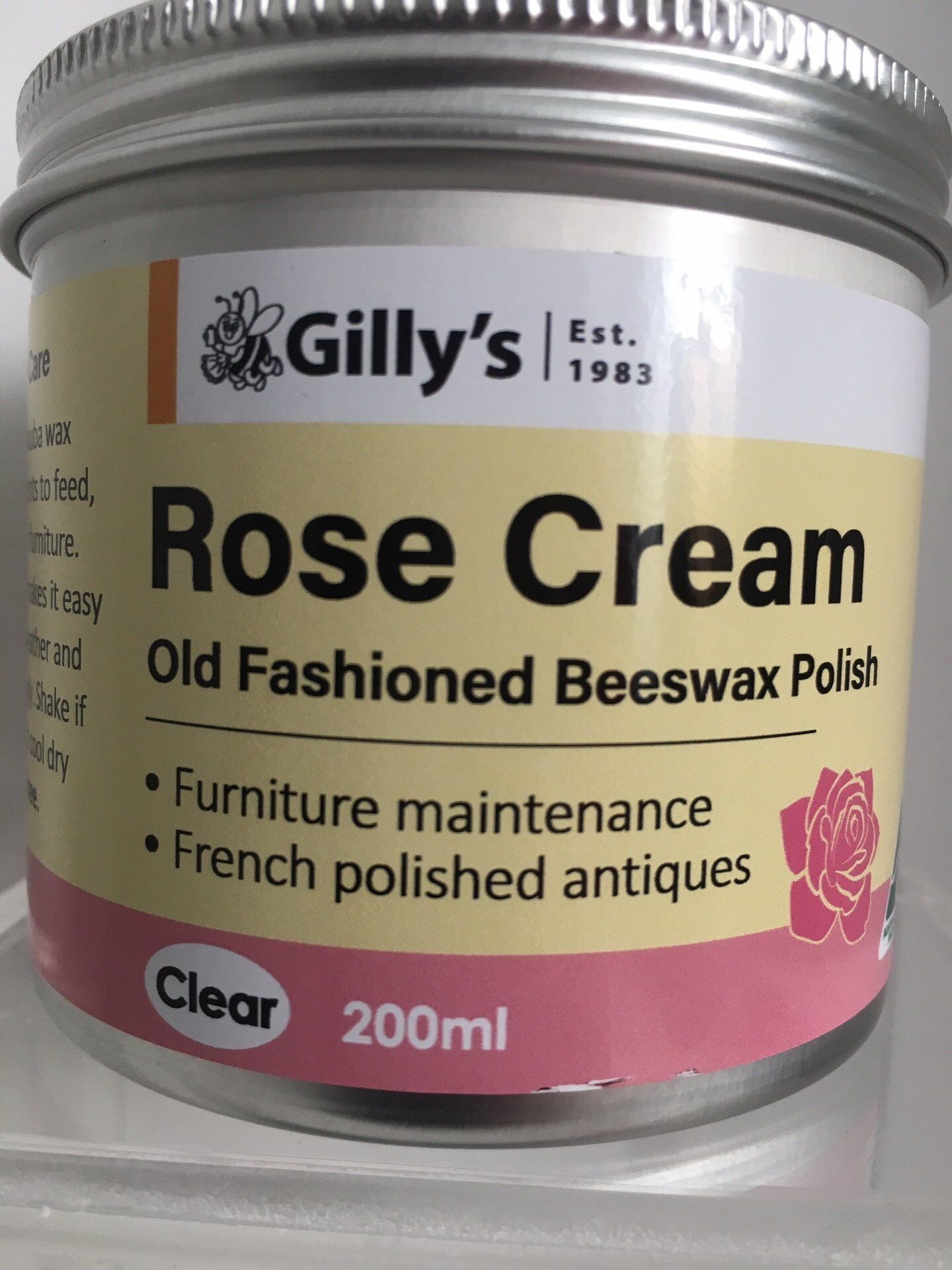Gilly's Cream Polish (200mL): Rose