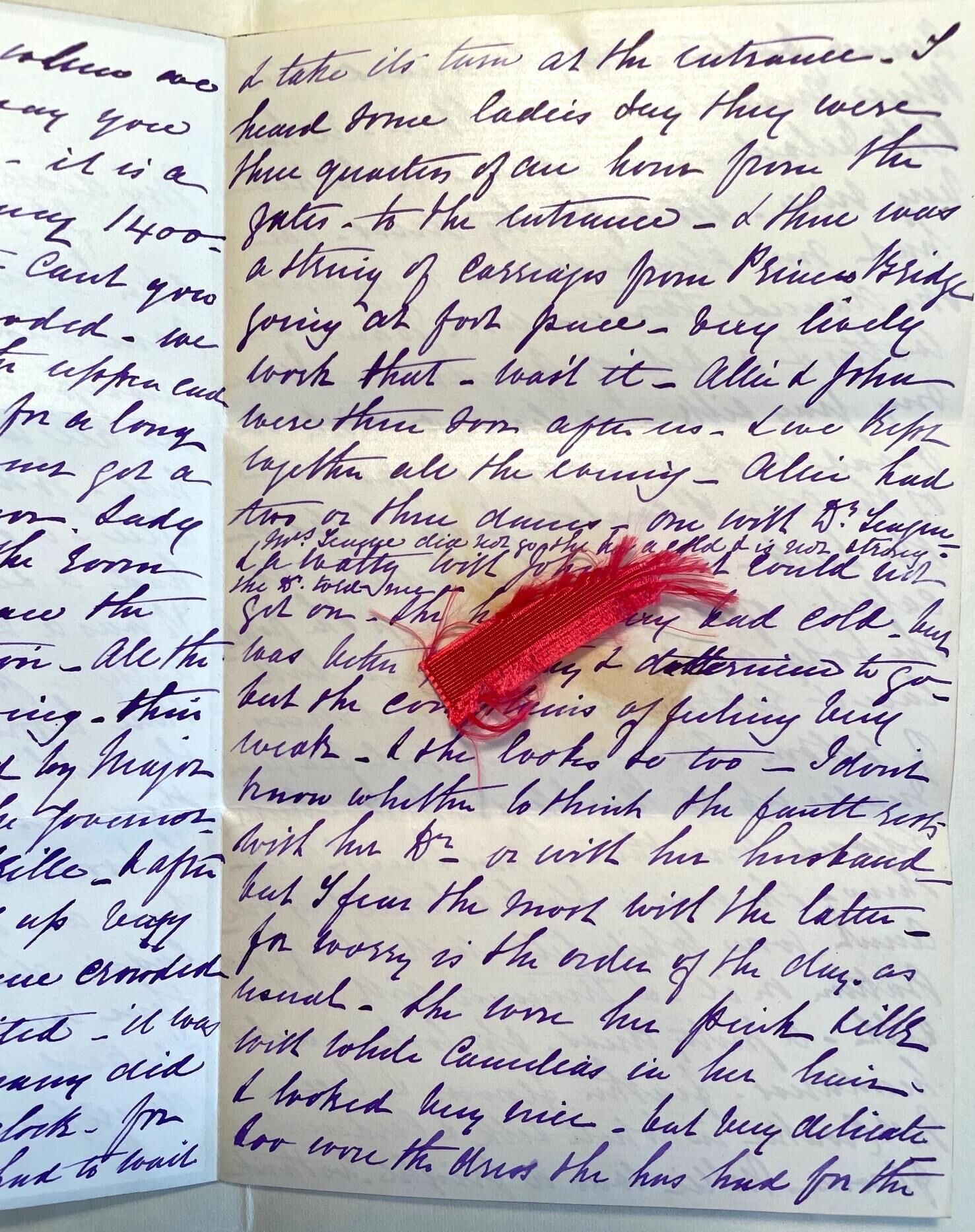 Mary Ann Henty, Letter to Caroline Henty, 1876. State Library of Victoria. 681 30 (1)
