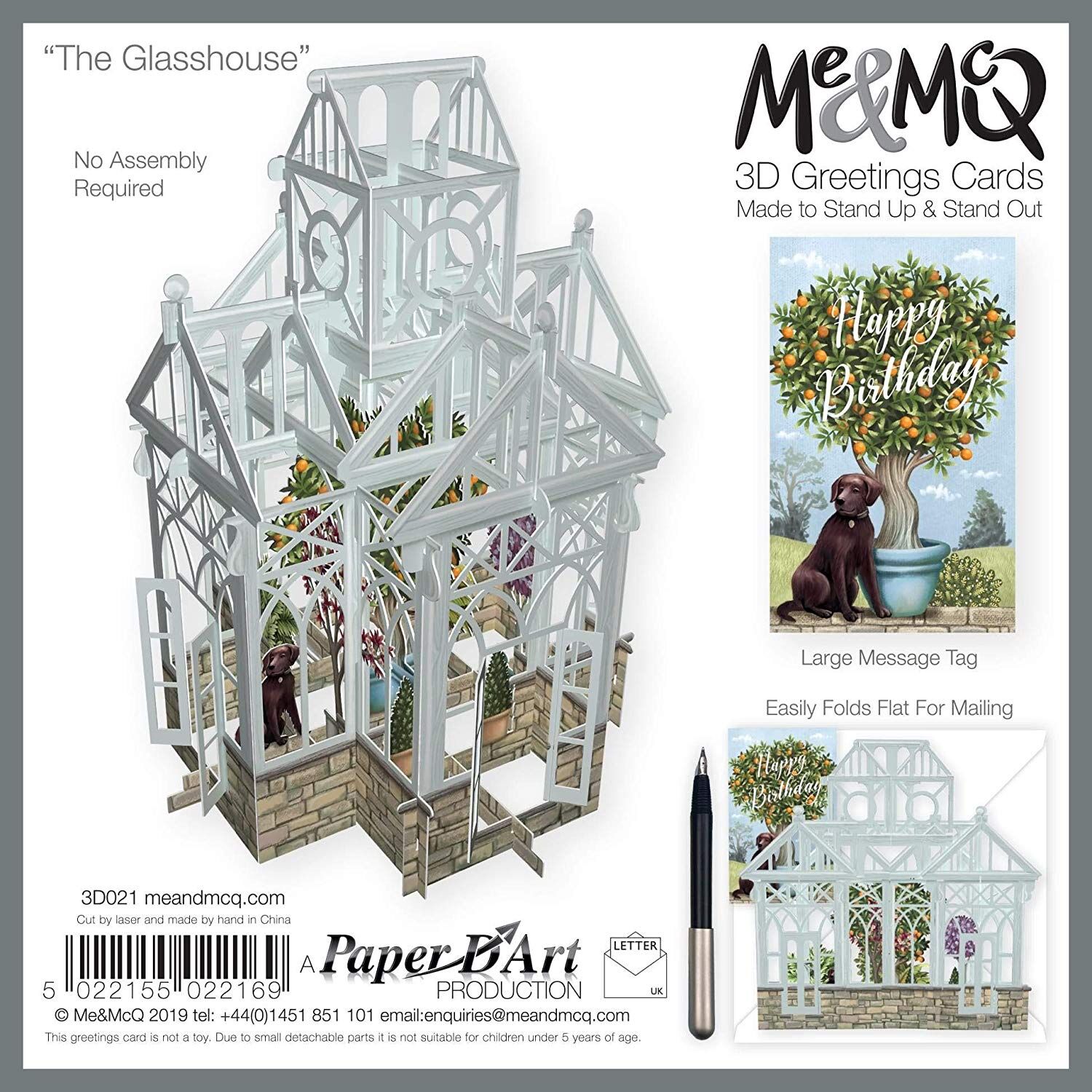 Card (3D Pop up): The Glasshouse