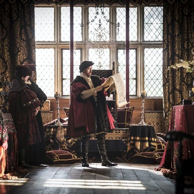Damian Lewis as King Henry VIII in Wolf Hall. Image Broadcasting on 11 April 2015 on BBC First