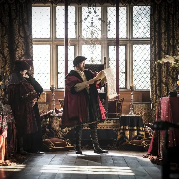 Damian Lewis as King Henry VIII in Wolf Hall. Image Broadcasting on 11 April 2015 on BBC First