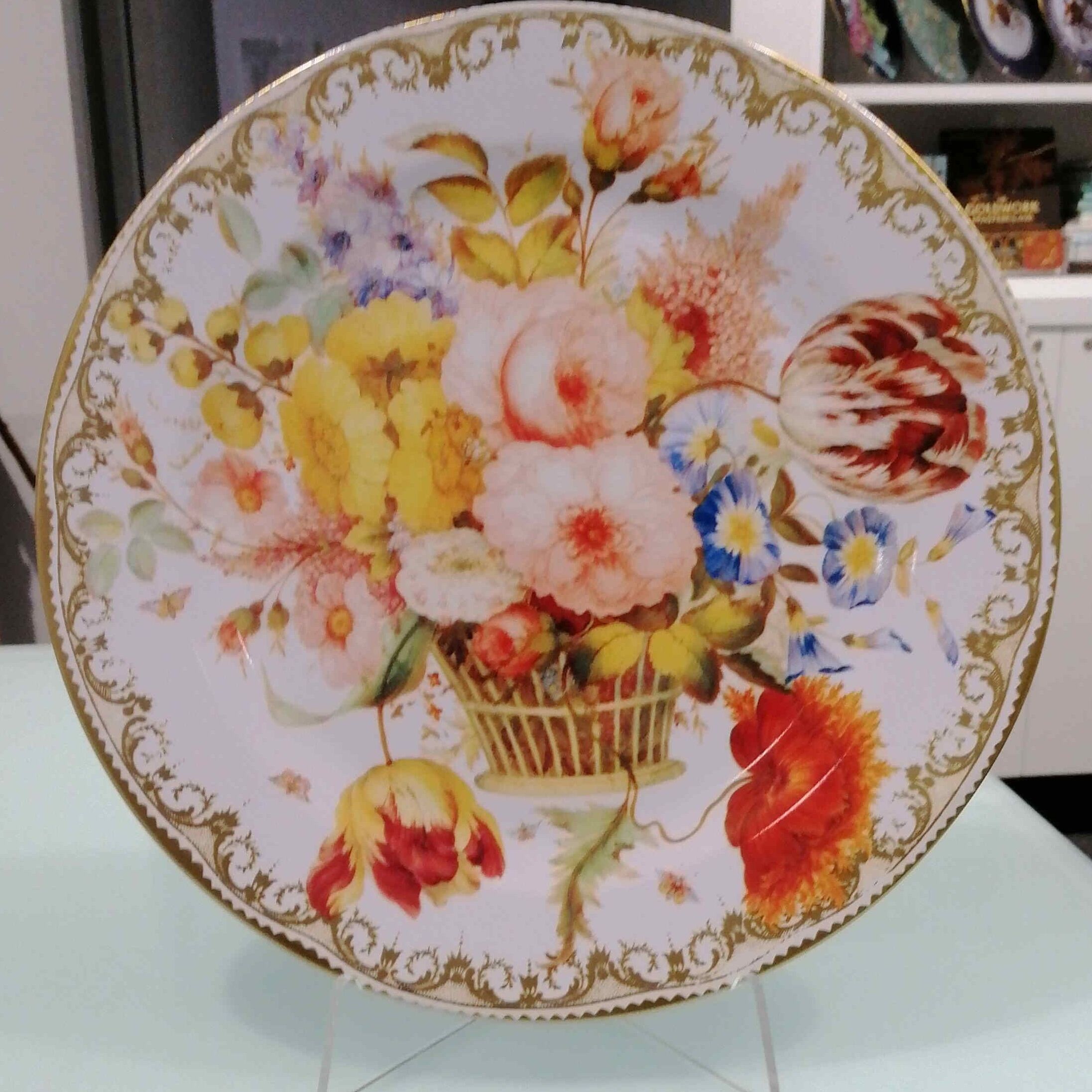 Basket of Flowers Wallace Collection Tin Plate