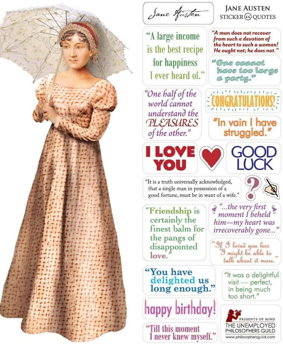 Card (UPG): Jane Austen Quotable Notable Card