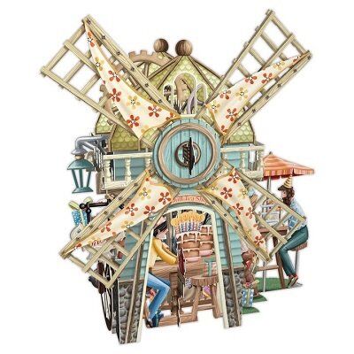 Card (3D Pop up: The Windmill Tea Shop