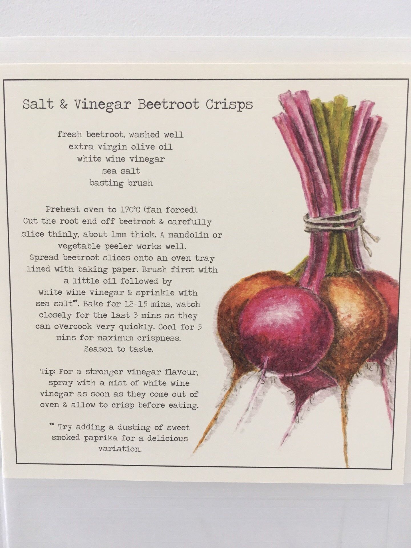 Card (Culinary): Beetroot