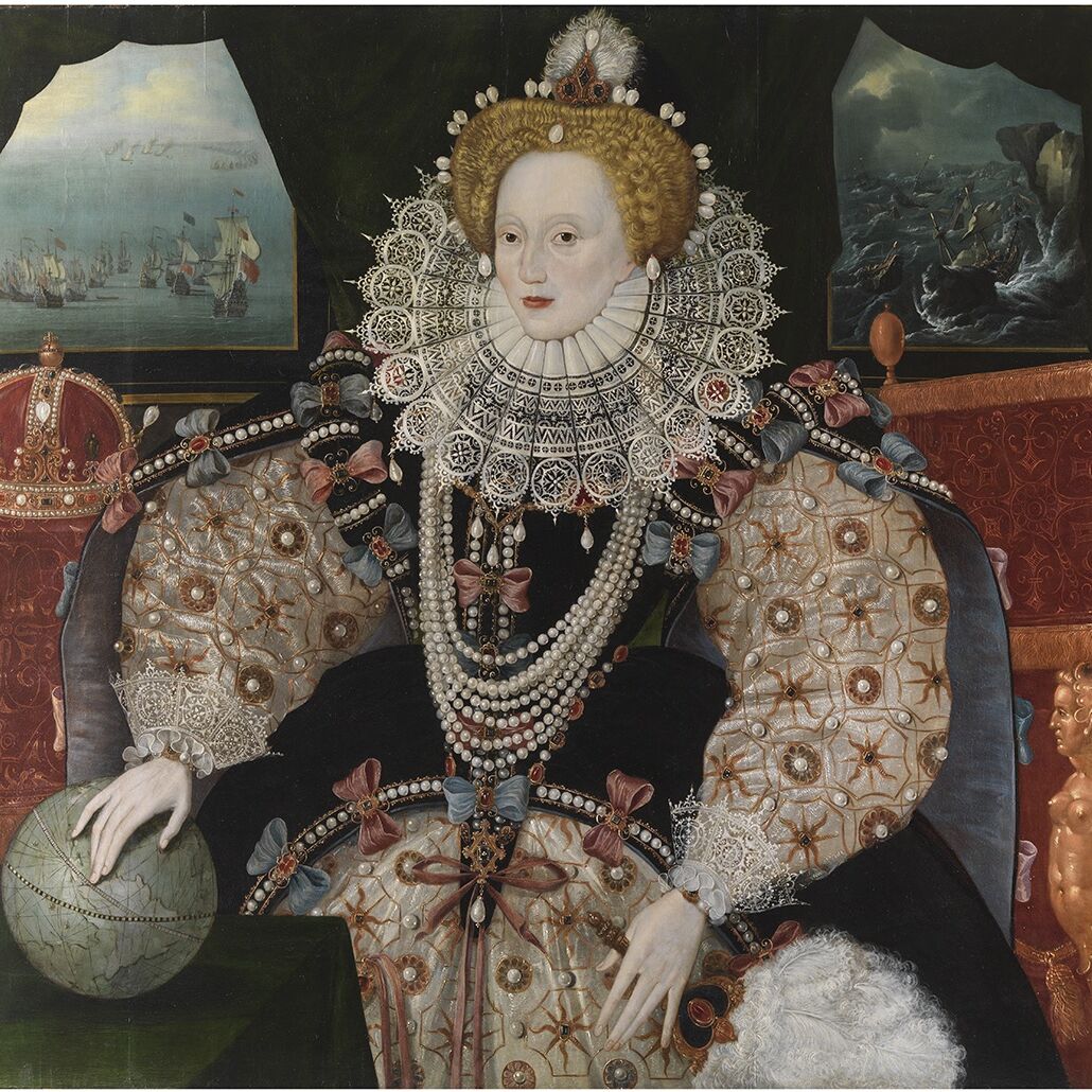 Portrait of Elizabeth 1st Armada Portrait after conservation