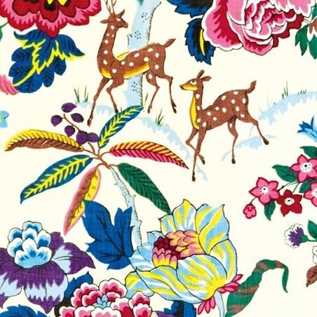 Card (V & A): Chintz Furnishing Fabric