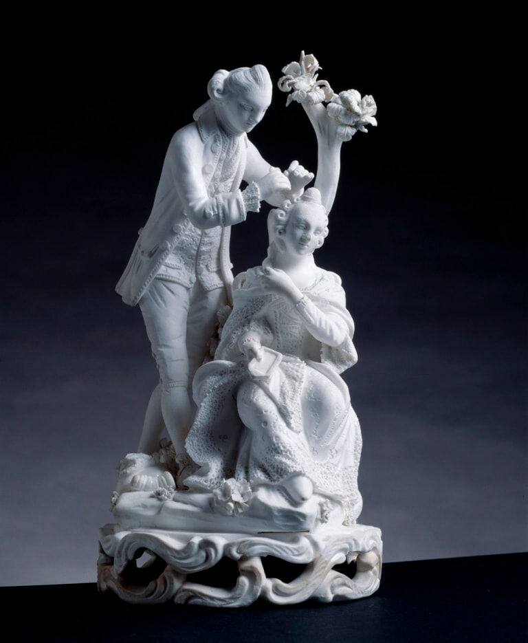 Peter McNeil_figure group (The Hairdresser) (from a pair The Grand Toilette)