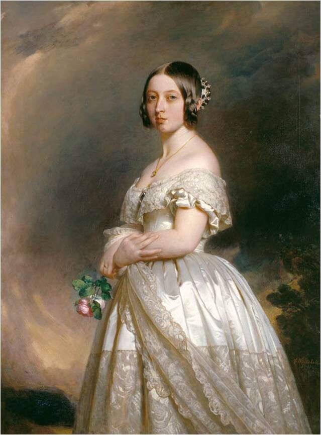 Queen Victoria (age 23), portrait by Franz Winterhalter, 1842.