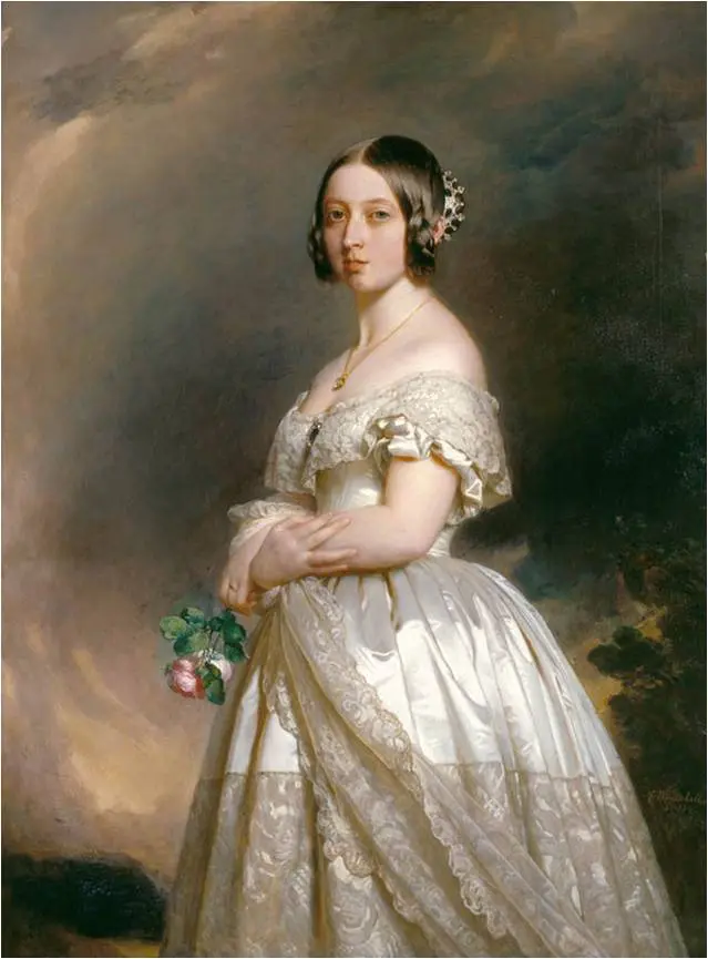 Queen Victoria (age 23), portrait by Franz Winterhalter, 1842.
