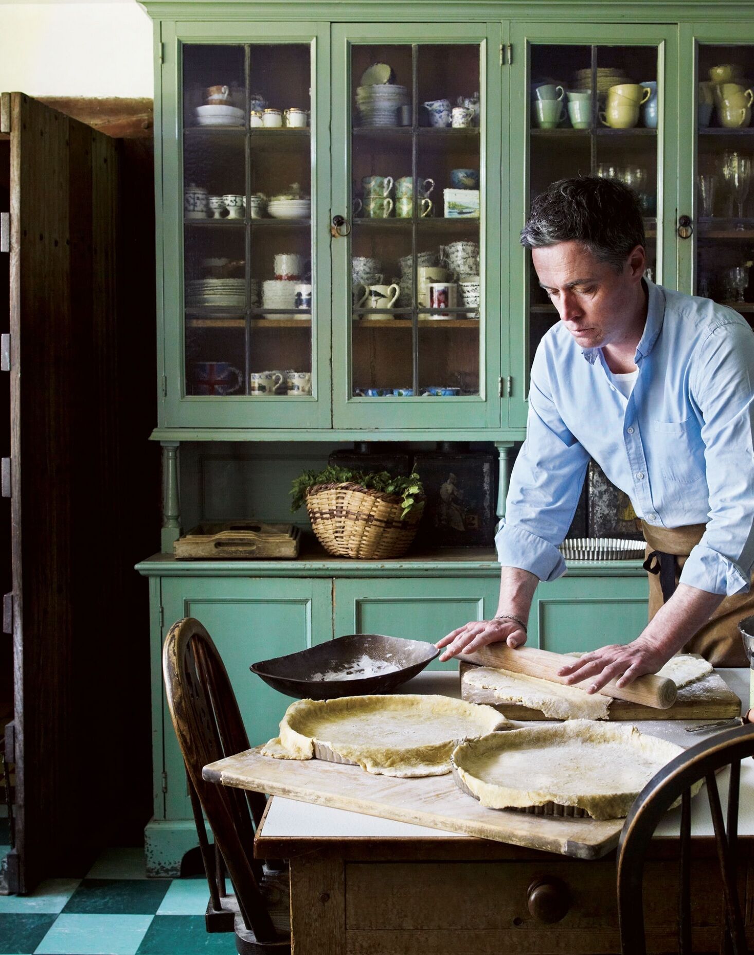 Kitchen gardener and cook in residence Aaron Bertelsen at Great Dixter
