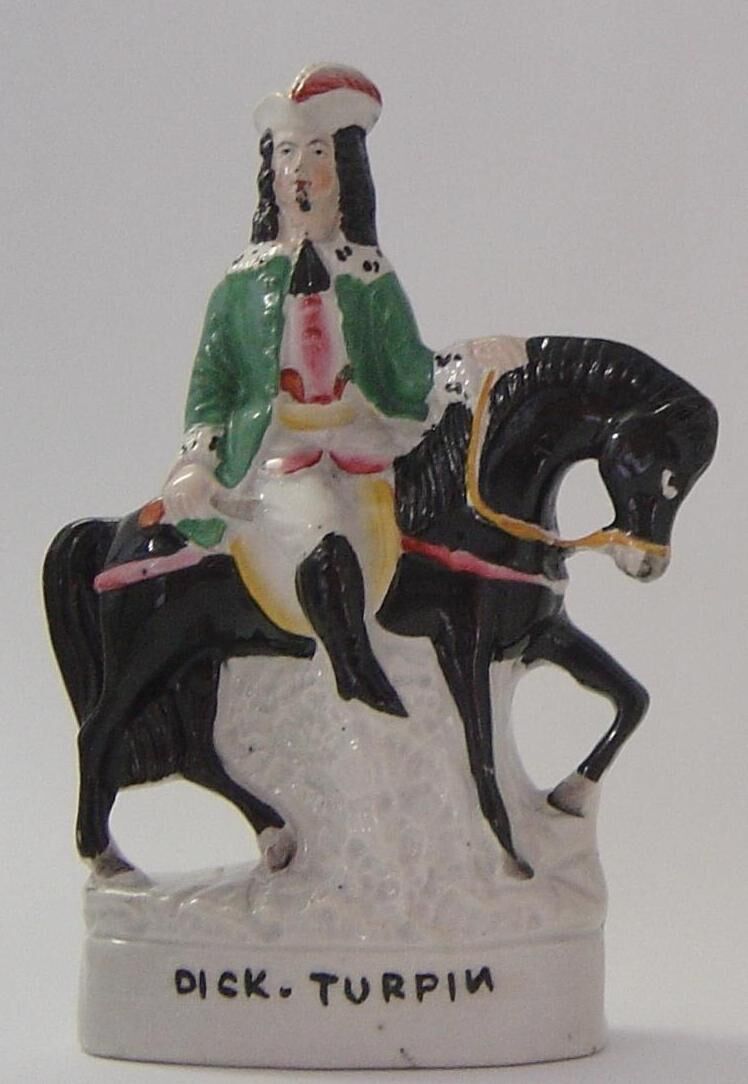 Image of Dick Turpin on his horse, Black Bess'. Richard Dick
