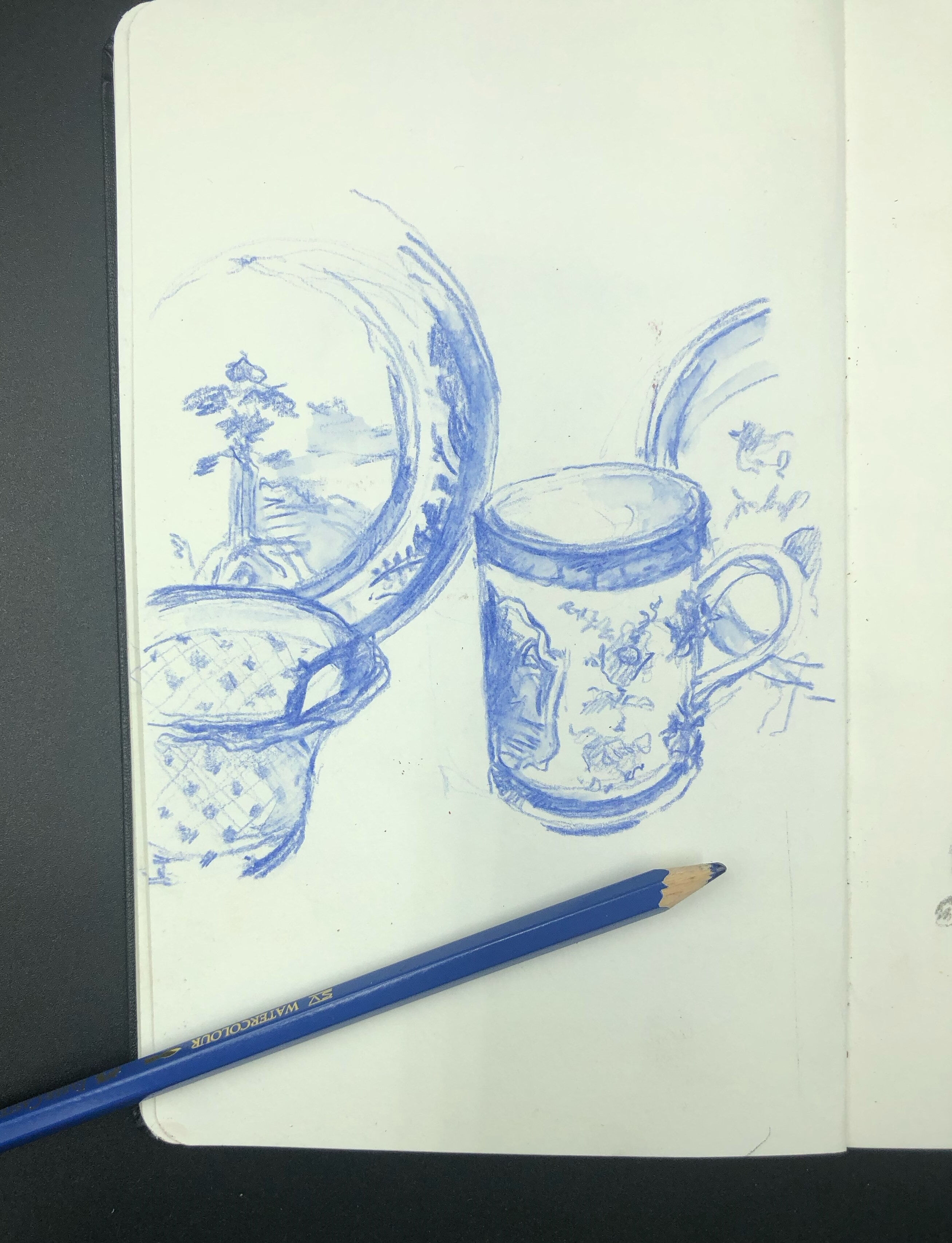 Blue plates