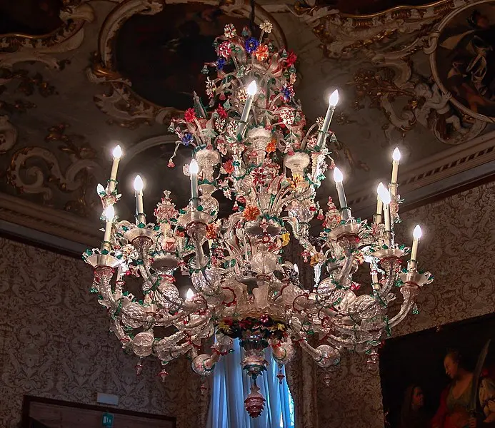 Lampadario in vetro di Murano - Ca' Rezzonico, Venice