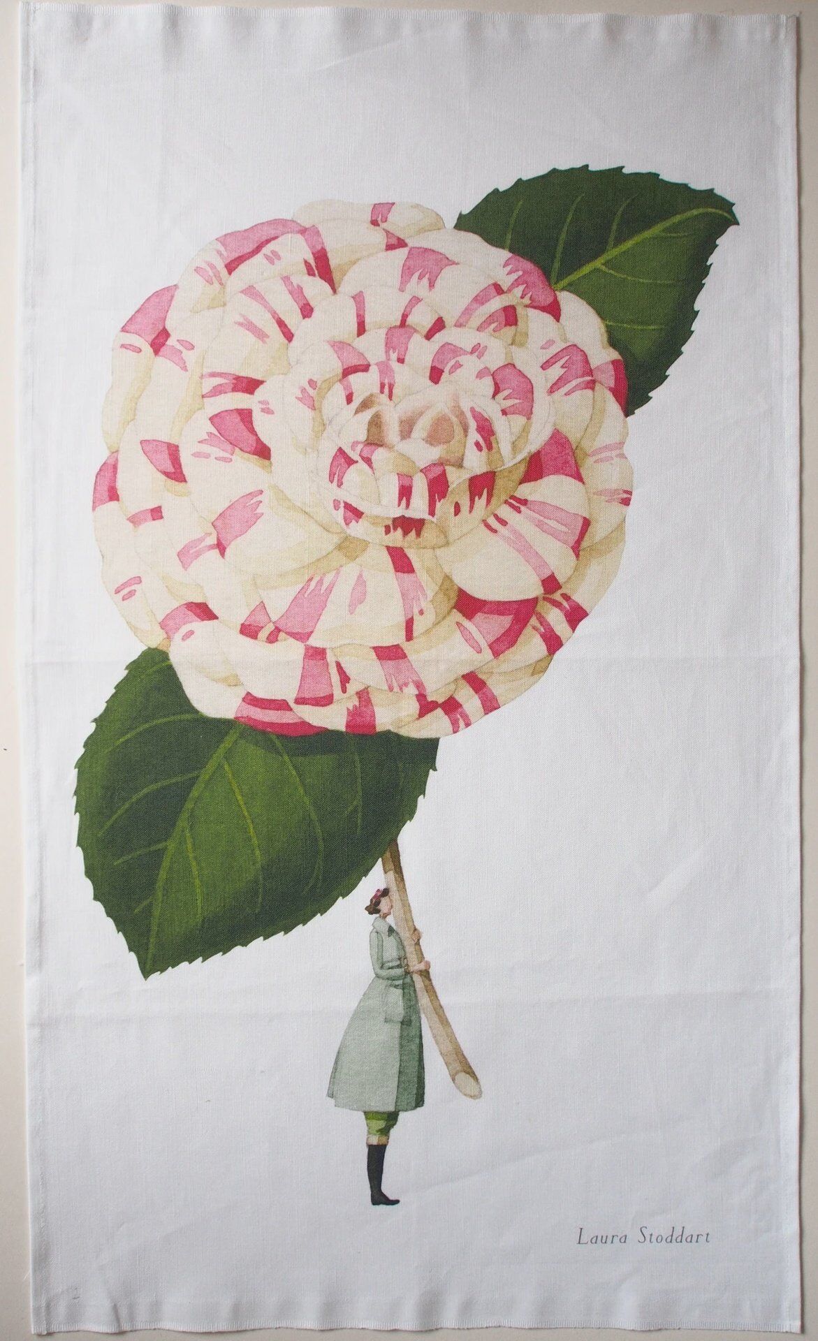 Tea Towel (Laura Stoddart): In Bloom - Camellia