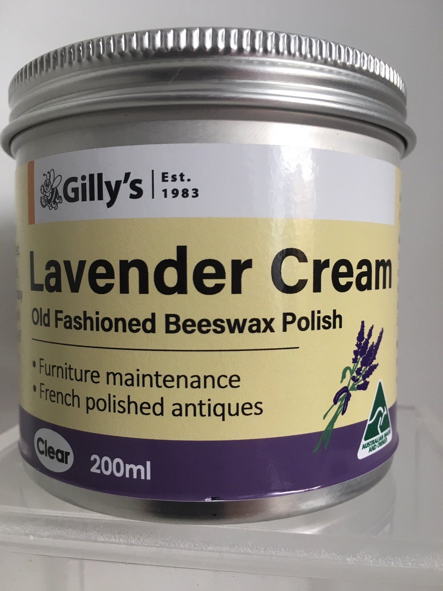 Gilly's Cream Polish (200mL): Lavender