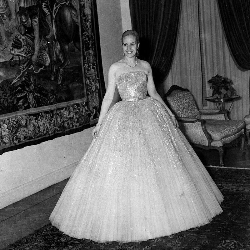 Eva Perón, the First Lady of Argentina and one of Dior's