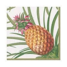 Paper Napkins (Lunch): Tropical Fruit White
