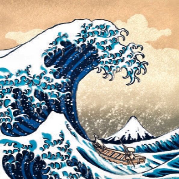 Card: Hokusai's Dog